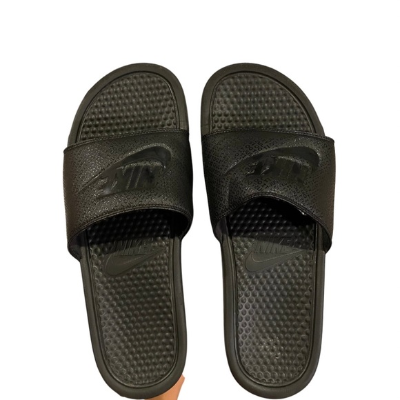 Nike slides, men black size 11 - Picture 2 of 4
